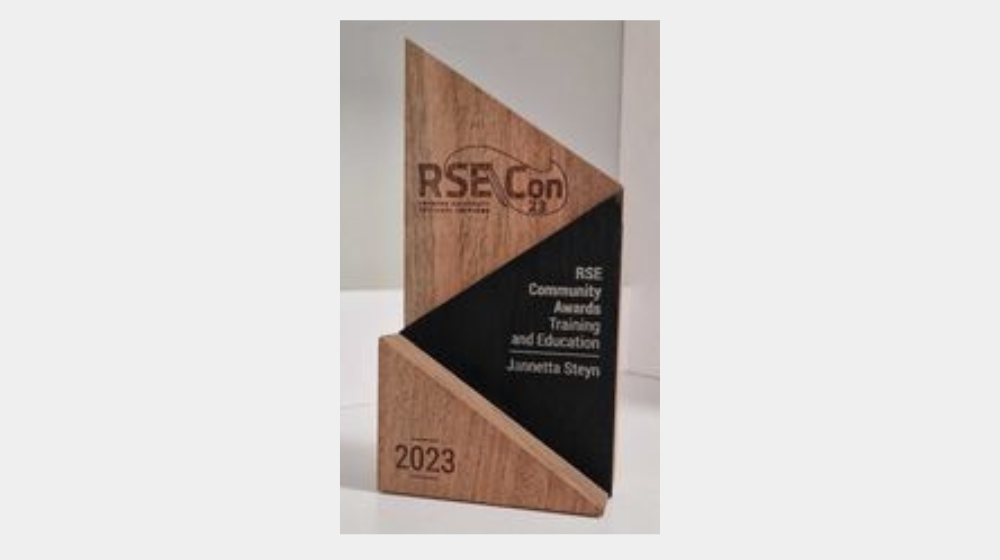 RSECon23 award
