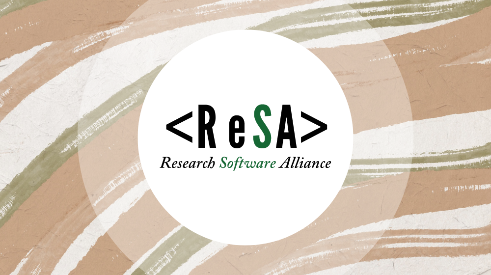 ReSA logo on an abstract background