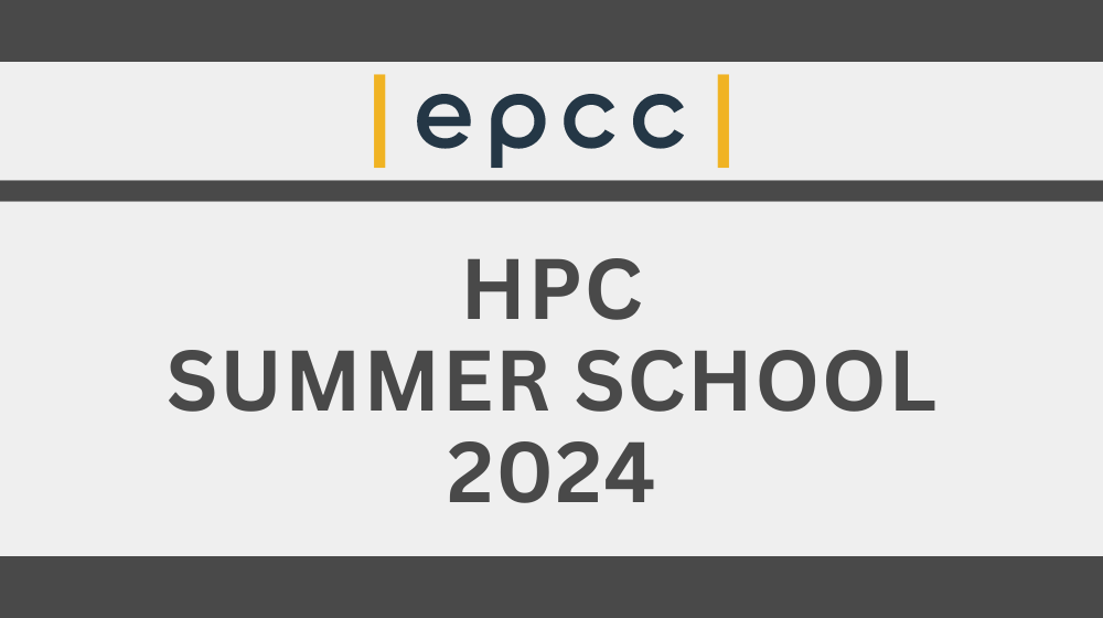 EPCC logo, HPC SUMMER SCHOOL 2024