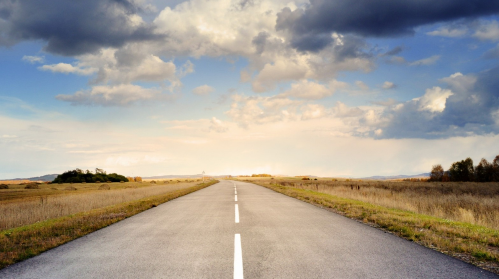 A road heading forward