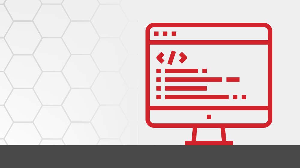 Computer screen with code