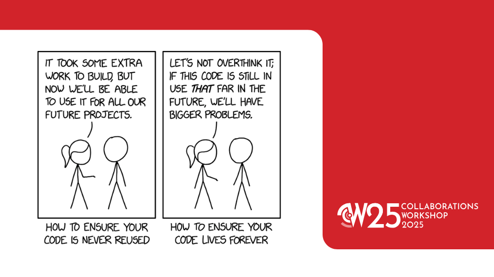 CW25 logo, a comic strip
