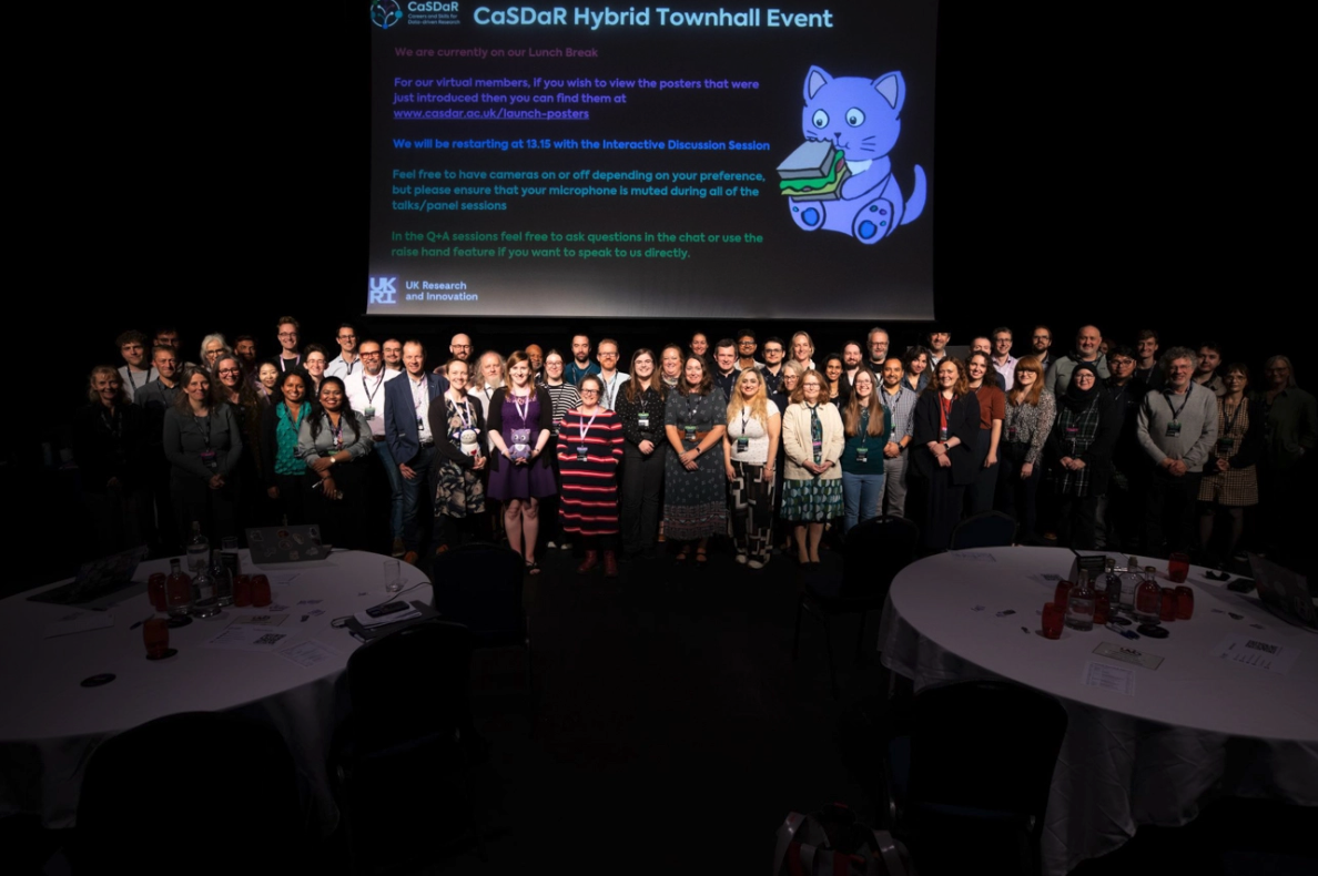 Group photo of attendees at the CaSDaR event