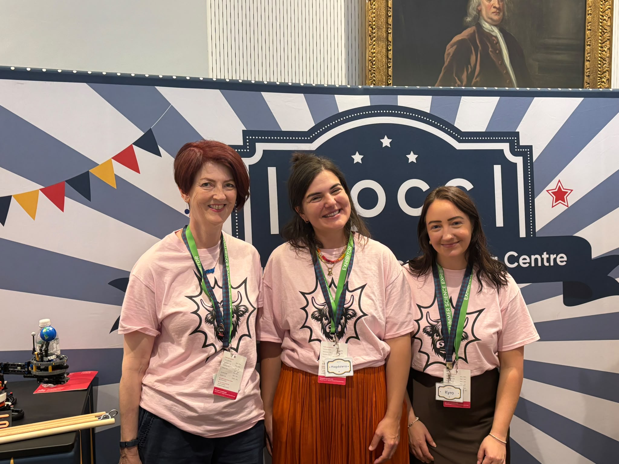 3 EPCC colleagues at the Royal Society Summer Exhibition