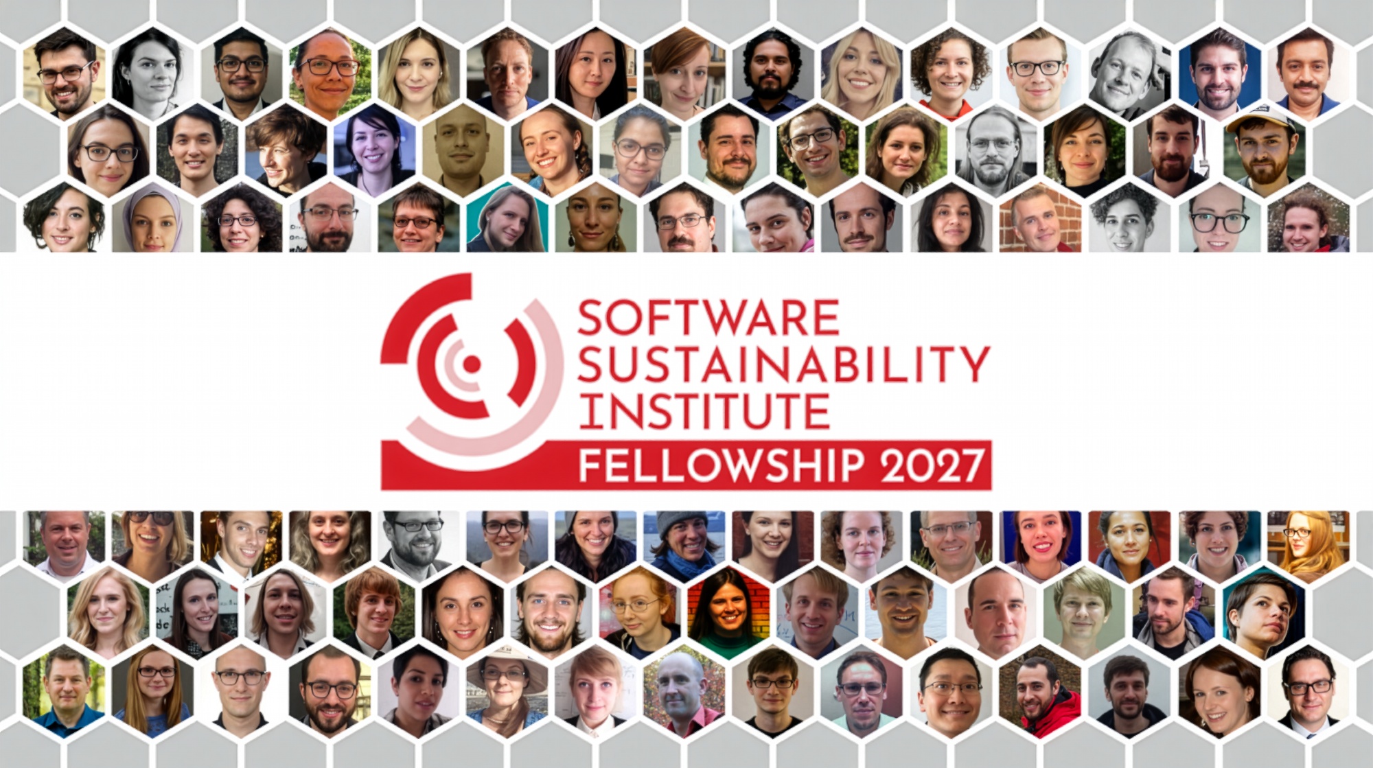 Collage of SSI Fellows in a honeycomb pattern with the banner reading SSI Fellowship 2027