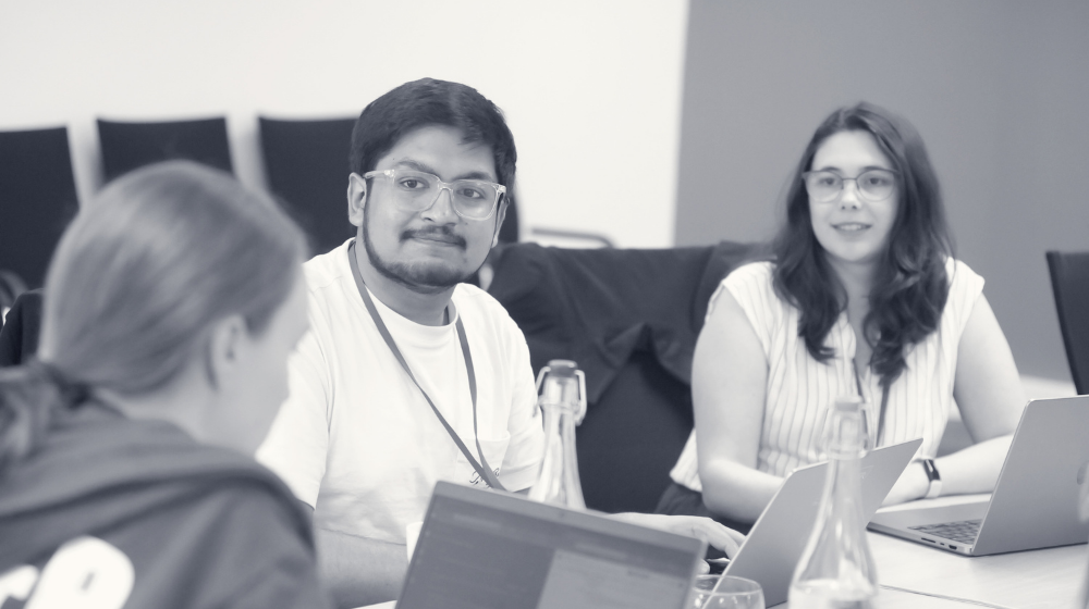Aman Goel and other delegates at CW24