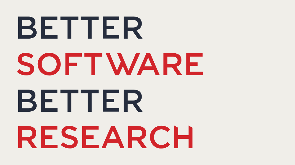Better Software Better Research