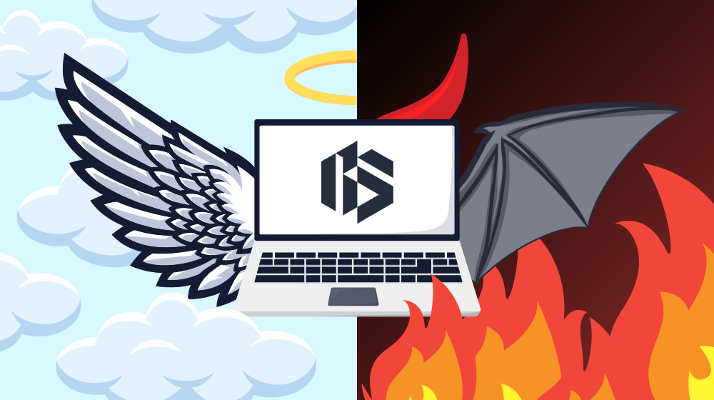 Angel/Devil laptop