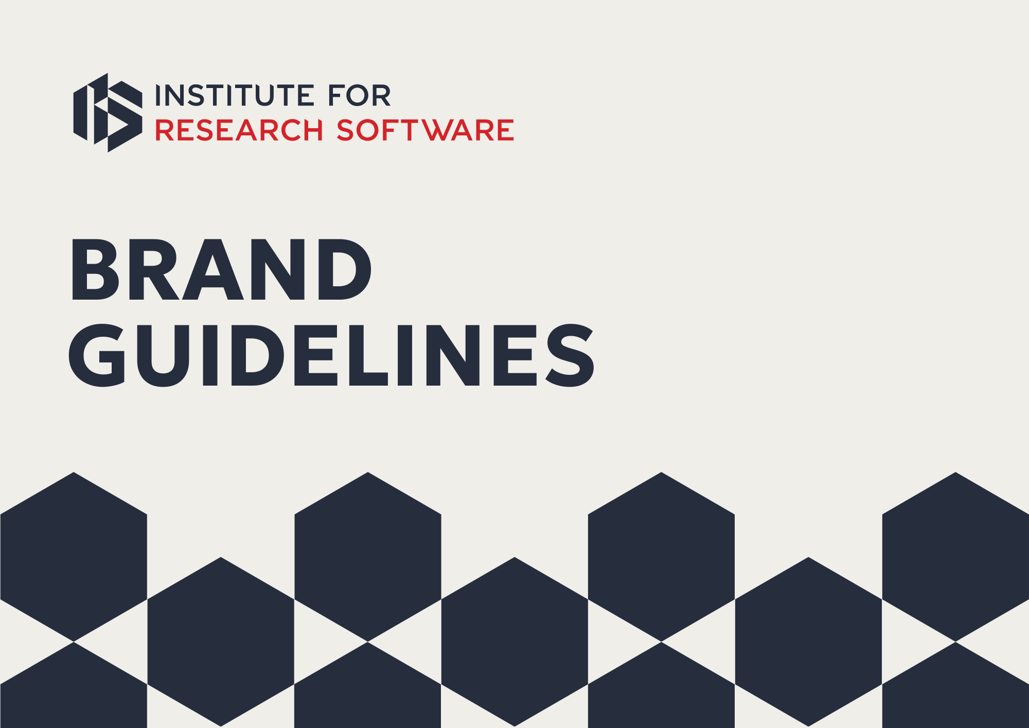 Institute for Research Software logo, Brand Guidelines
