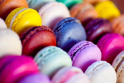 Colourful macarons