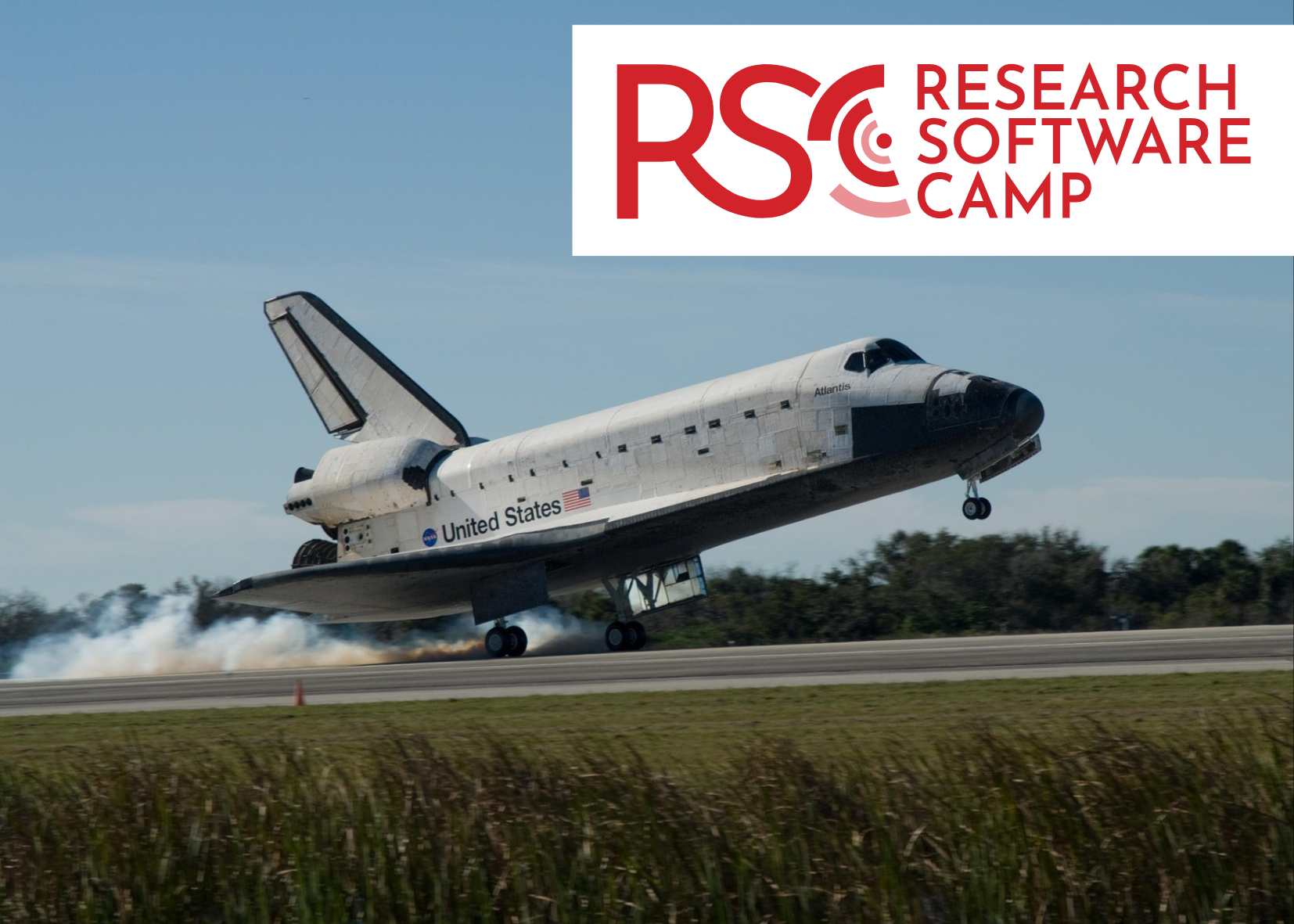 Shuttle landing, RSC logo