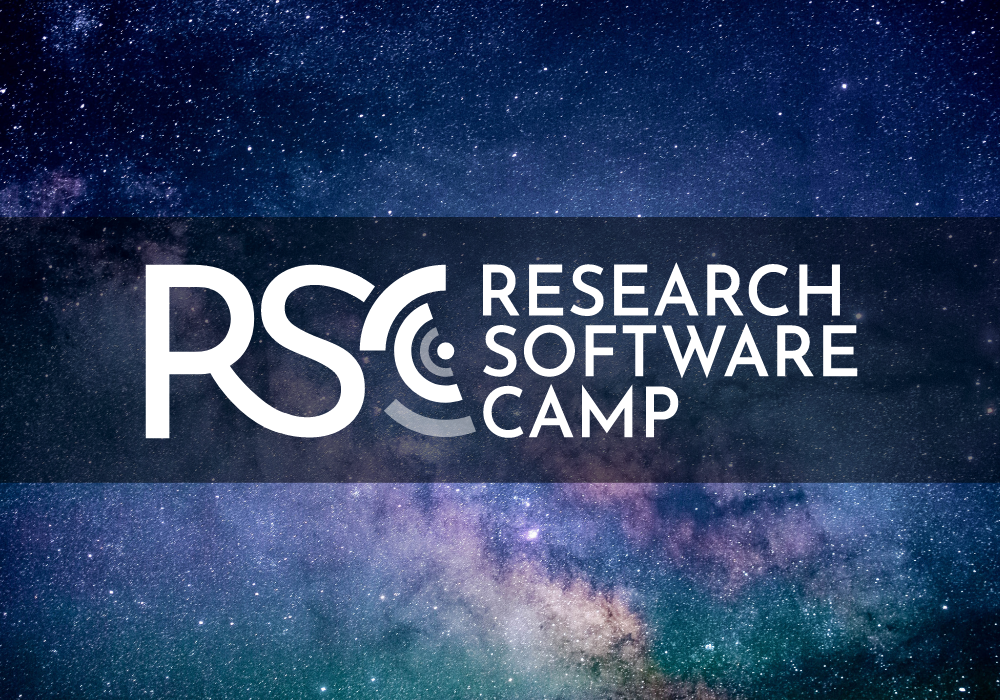 RSC logo on a starry background