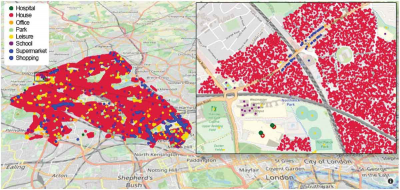 Plotted Location Graph of London