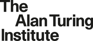 The Alan Turing Institute logo, white background with black text