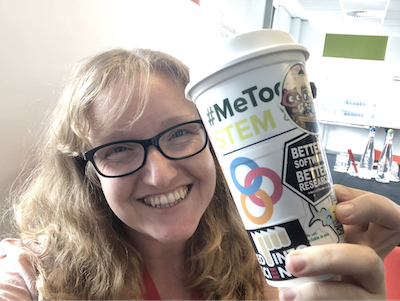 Kirstie Whitaker and her reusable cup