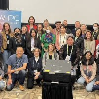 A group of people at the Women in High-Performance Computing workshop