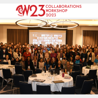 Group picture taken at Collaborations Workshop 2023