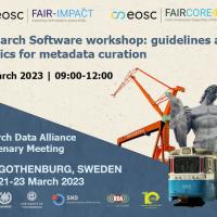 Research Software Workshop: guidelines and metrics for metadata curation poster