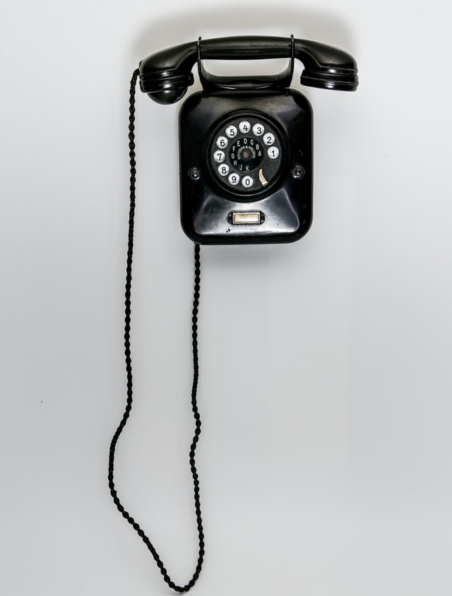 Photo of old telephone