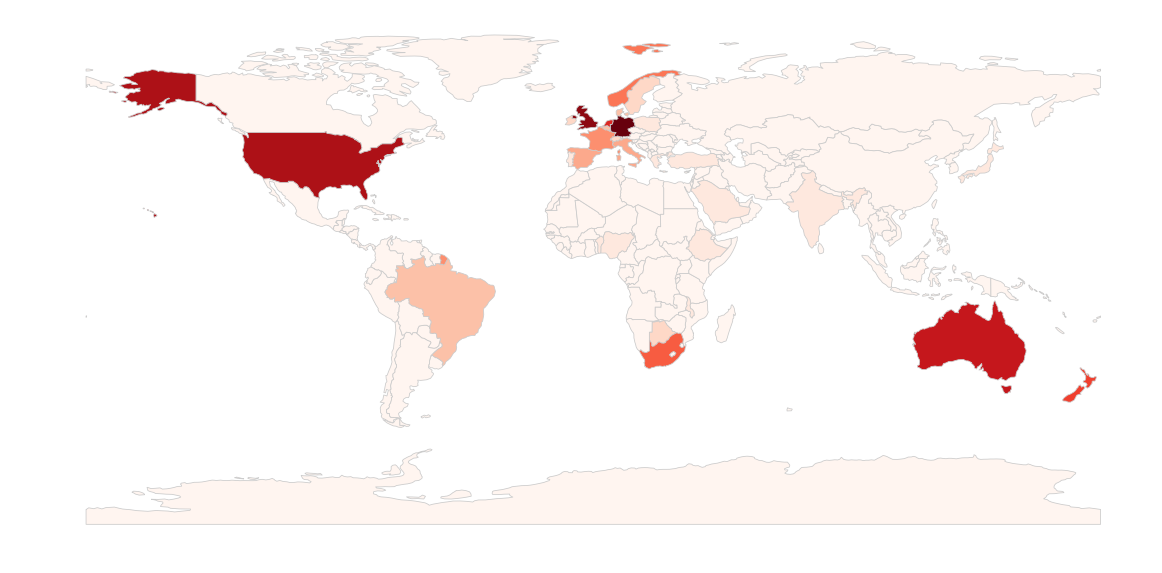 RSEs in the world in 2018